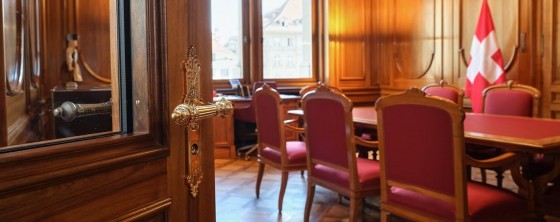 Protection fitting for the Swiss Federal Assembly